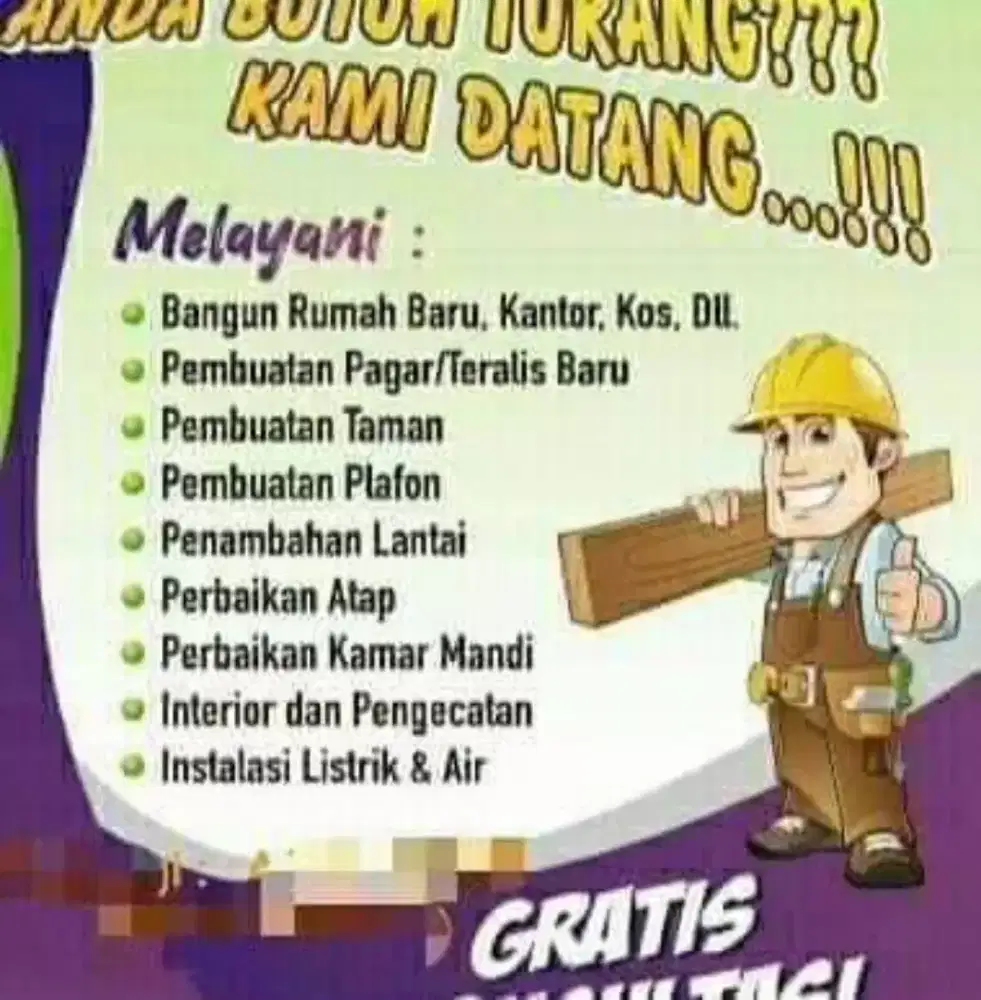 Tukang bangunan panggilan