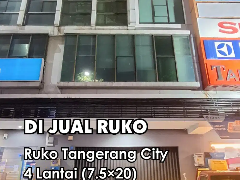 Di Sewa !!!  ruko tangerang city 4 lt depan jalan raya utama