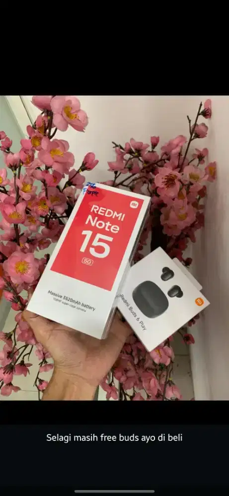 REDMI NOTE 15 5G FREE BUDS 6 PLAY