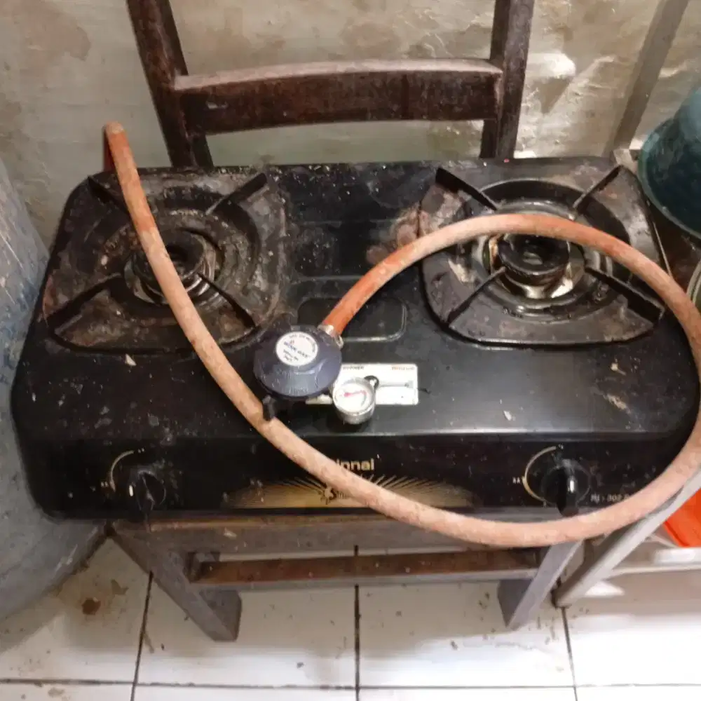 Kompor Gas Rinnai 2 Tungku Free Regulator