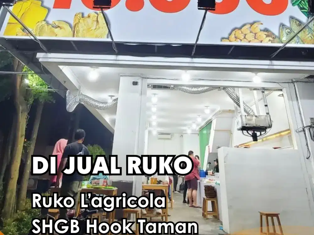 DIJUAL !!!  Ruko L’agricola 3 lantai full SHGB Hook Taman (6x19m)