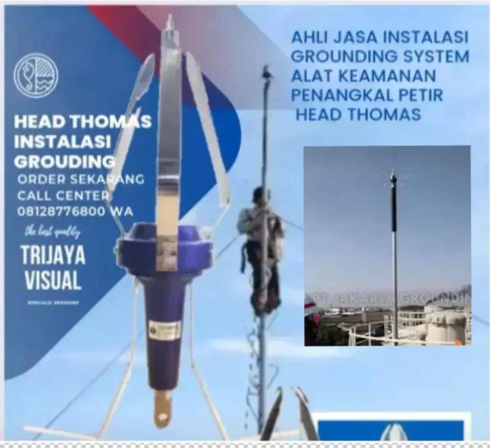 Teknisi grounding pasang penangkal petir Jagakarsa Cilandak Kebayoran