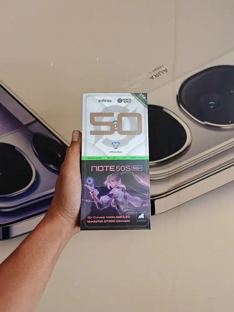 New Infinix Note 50s 5G 8+8/256 Garansi resmi 1thn