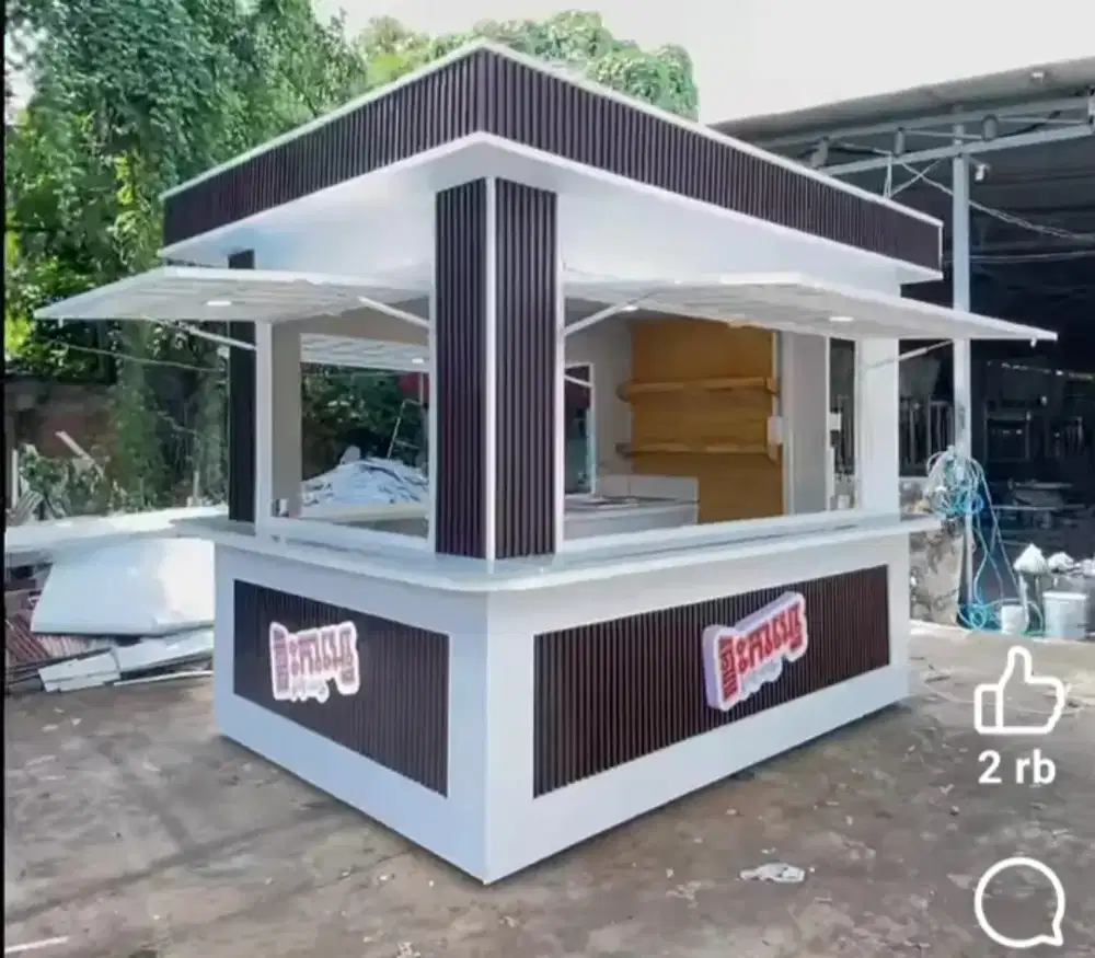 Booth Kontainer Semi Modern