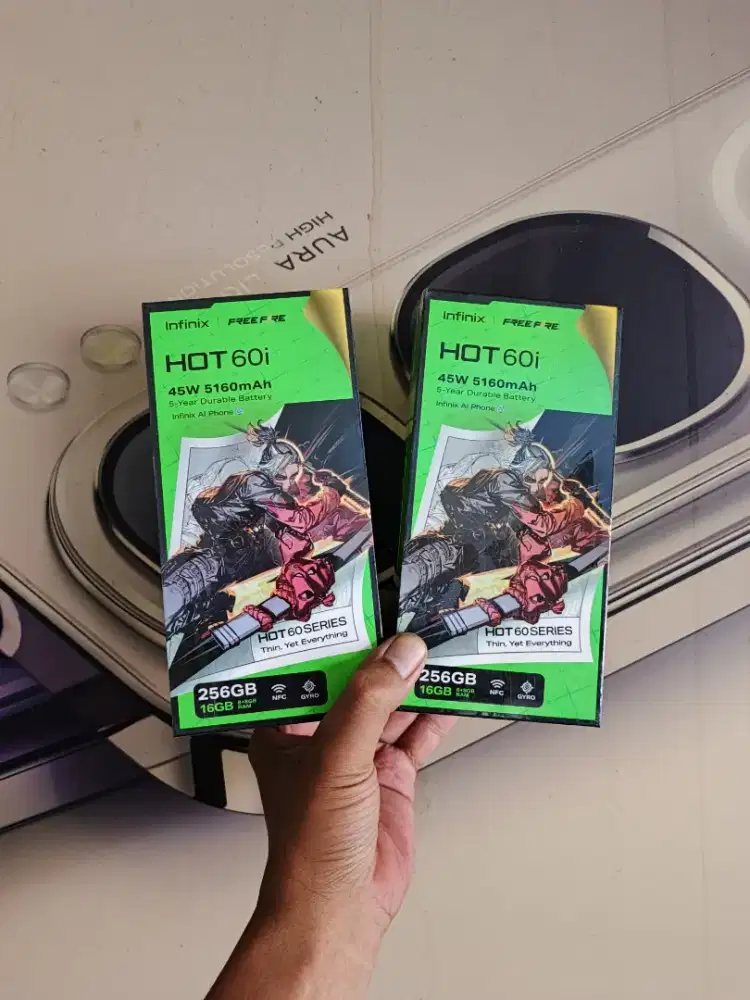 New Infinix Hot 60i NFC 8+8/256 Garansi resmi 1thn
