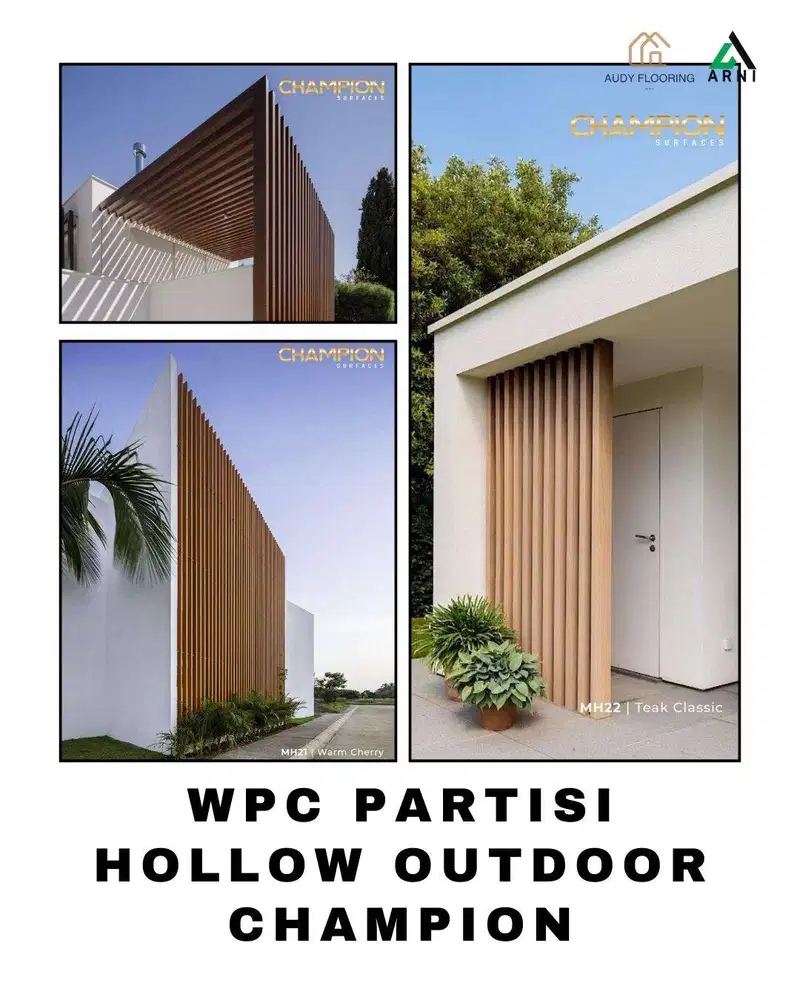 WPC Partisi Hollow Outdoor Champion Uk.5x5cm/10x5cm | Kisi-Kisi Outdoo