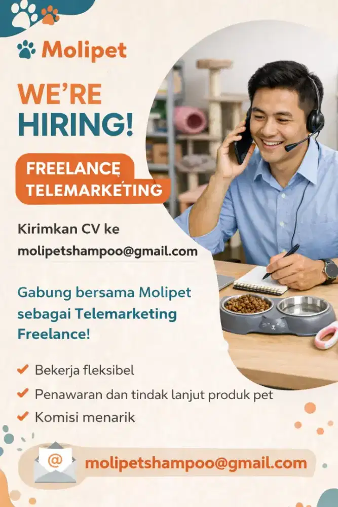 Dibutuhkan Telemarketing Freelance Full Remote Kerja Dari Rumah