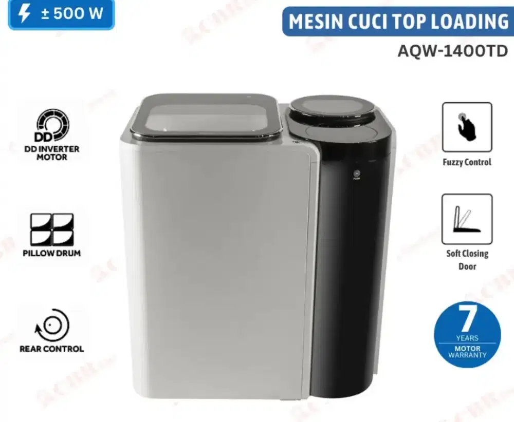 Mesin Cuci Top Loading Aqua 9Kg Promo Cashback n cicilan diAtlanta