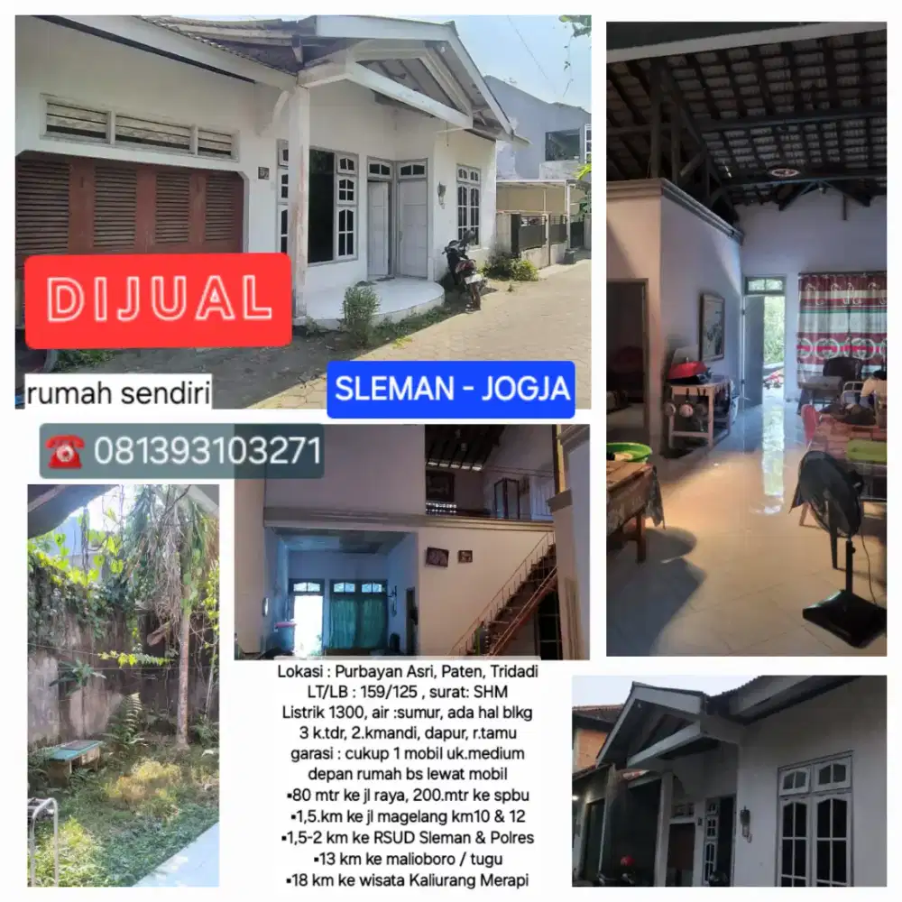 Rumah Deket Kompleks Pemkab Sleman