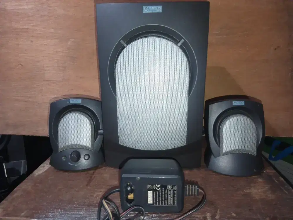 Altec Lansing Subwoofer 2.1, full ori, box utuh, travo ori, bass level