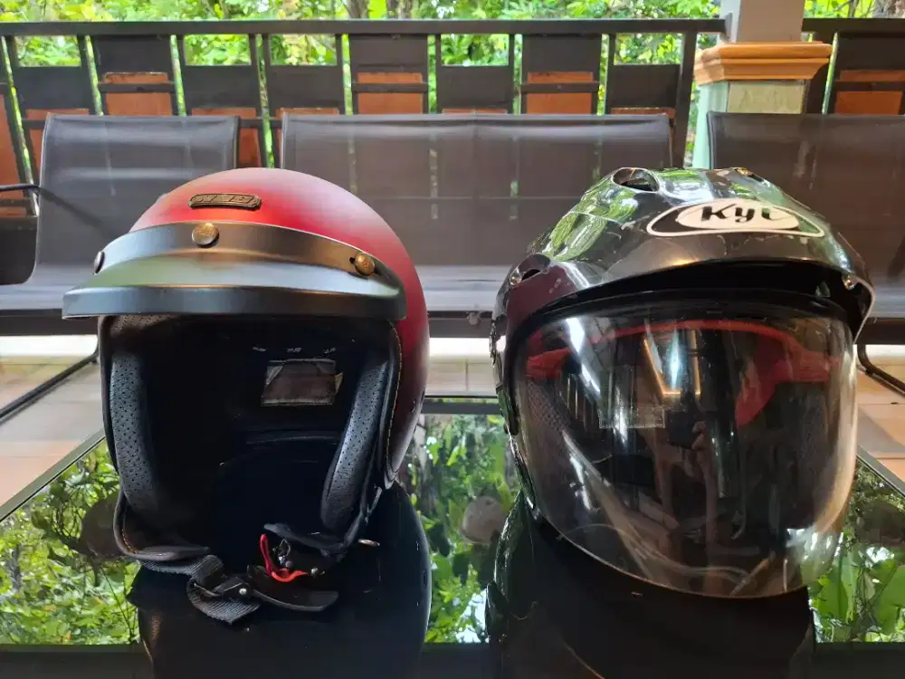 Peket 2 Helm KYT Forza Klasik dan NJS Bogo Retro NR80