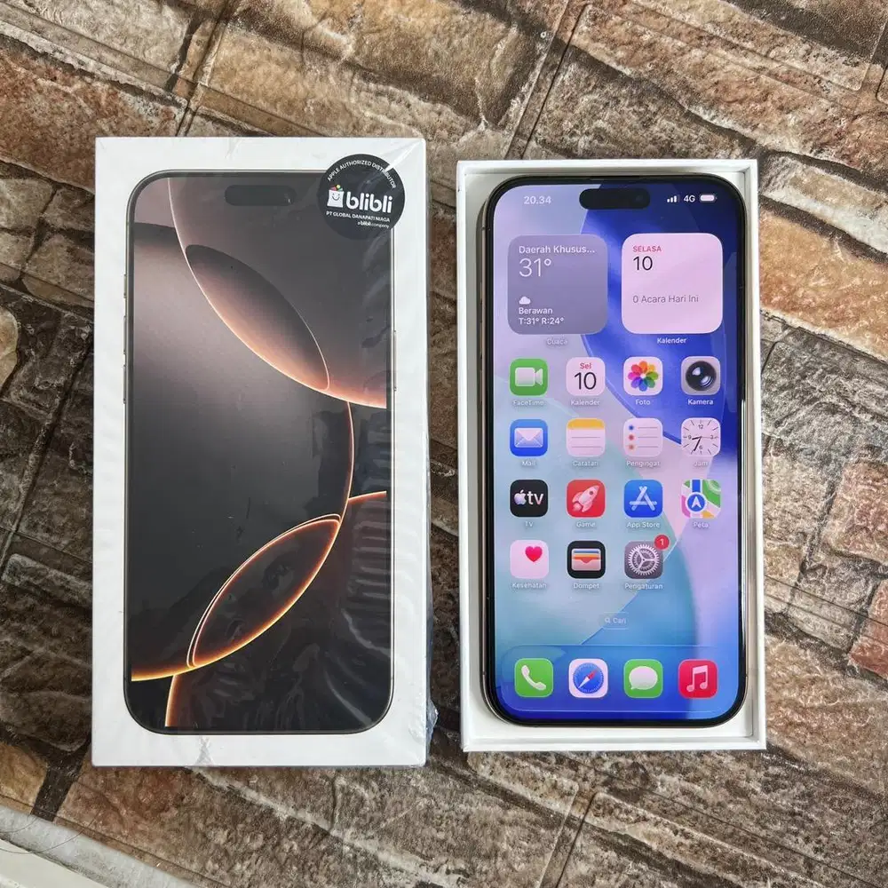 Iphone 16 pro max 256 GB ibox pemakaian singkat