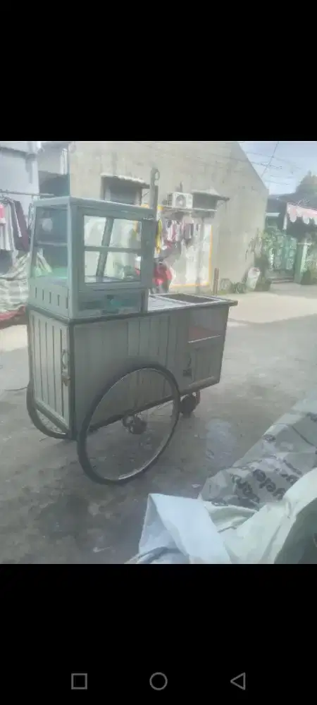 Gerobak dagang aluminium