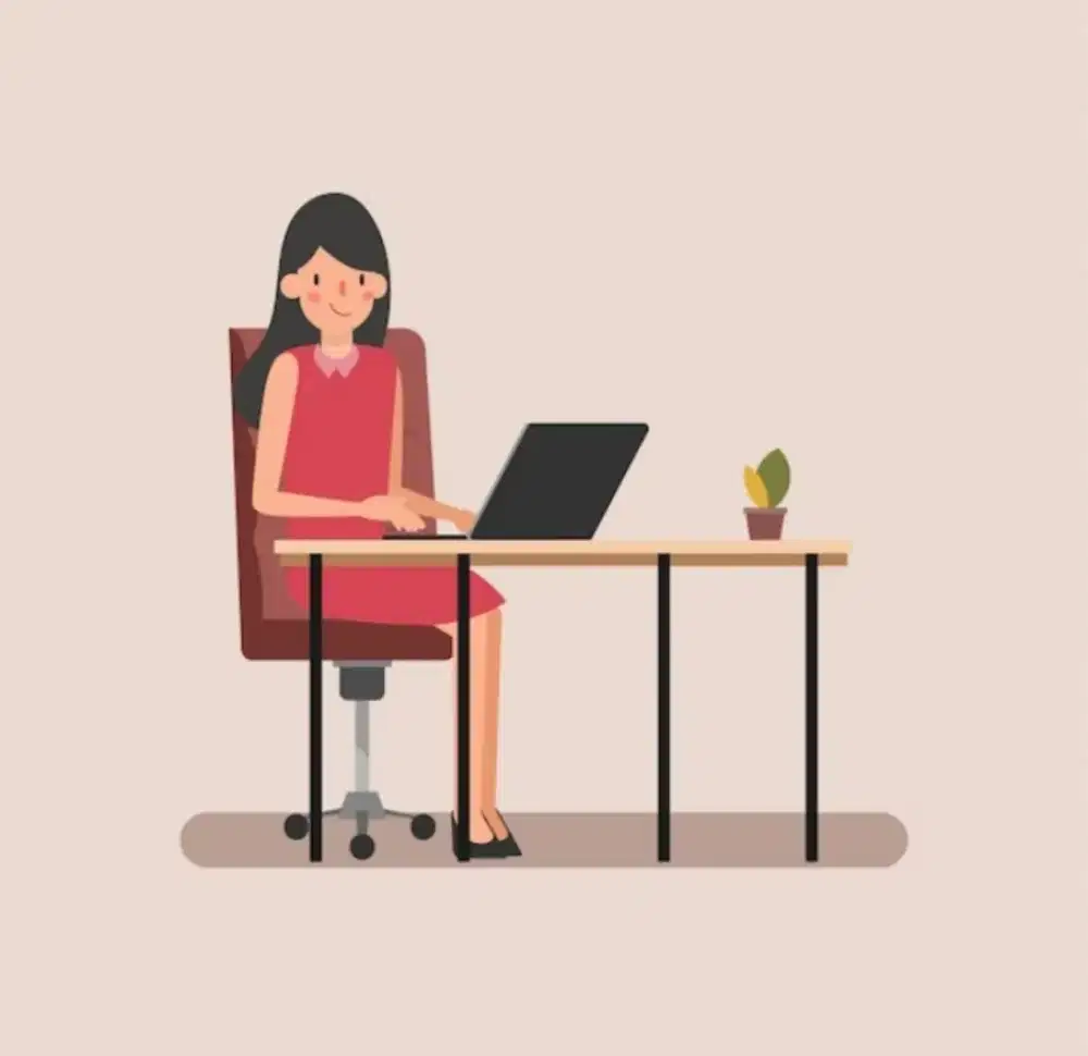 Bagian administrasi wanita