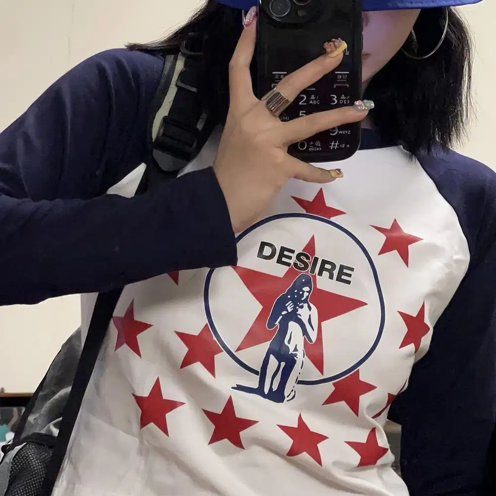 Crop top y2k lengan panjang wanita