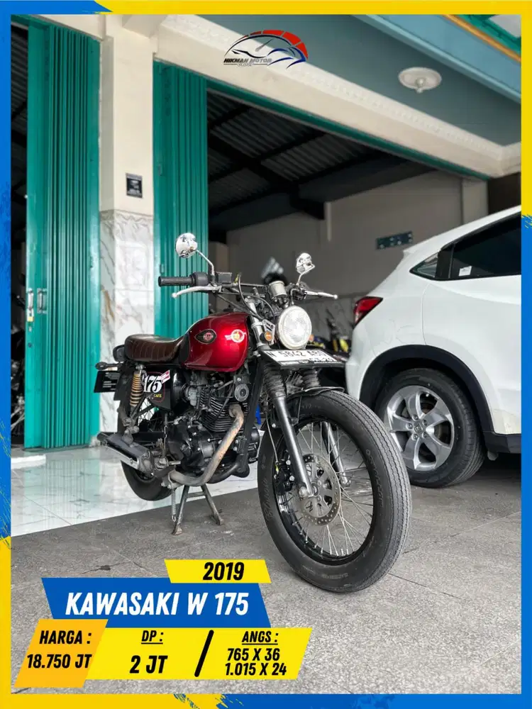 KAWASAKI W 175 CAFE 2019 MURAH BERKUALITAS HIKMAH MOTOR KEPUH MALANG