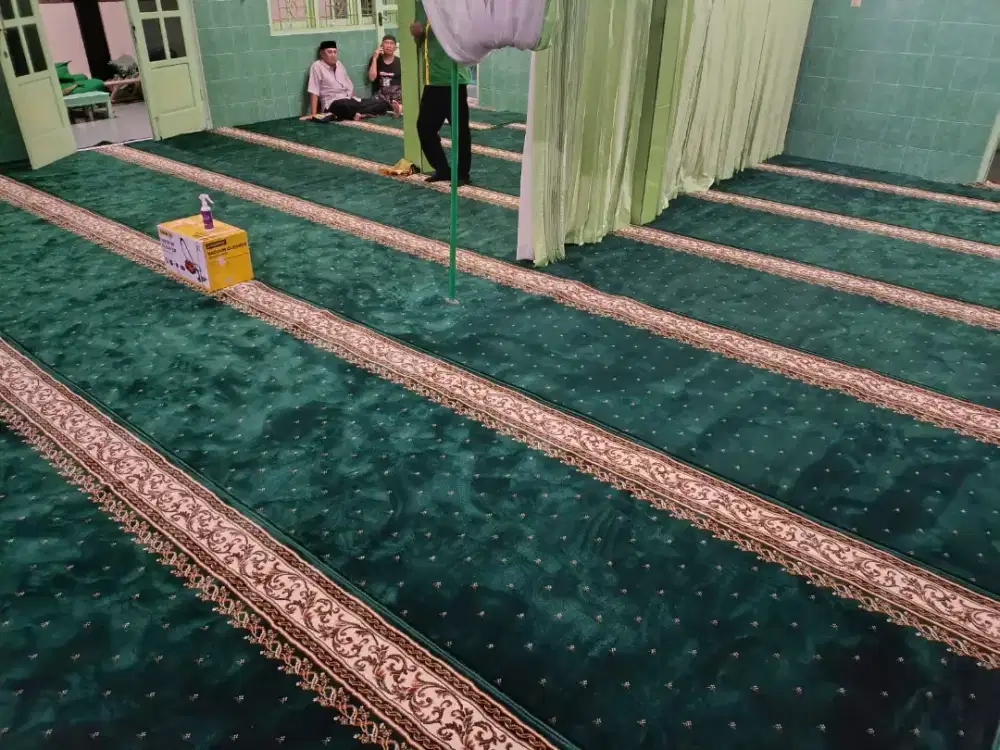 Tersedia Karpet sajadah Masjid import pembelian menyesuaikan kebutuhan