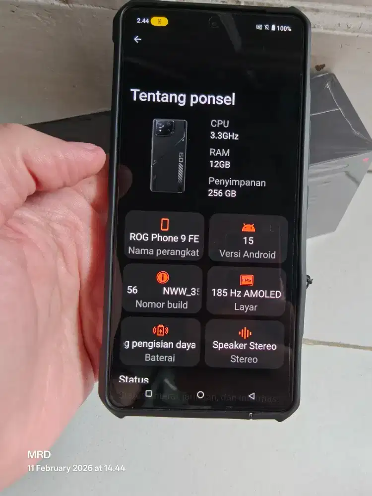 Asus ROG 9 FE 12/256gb, like new, grs, no minus, cod Jogja