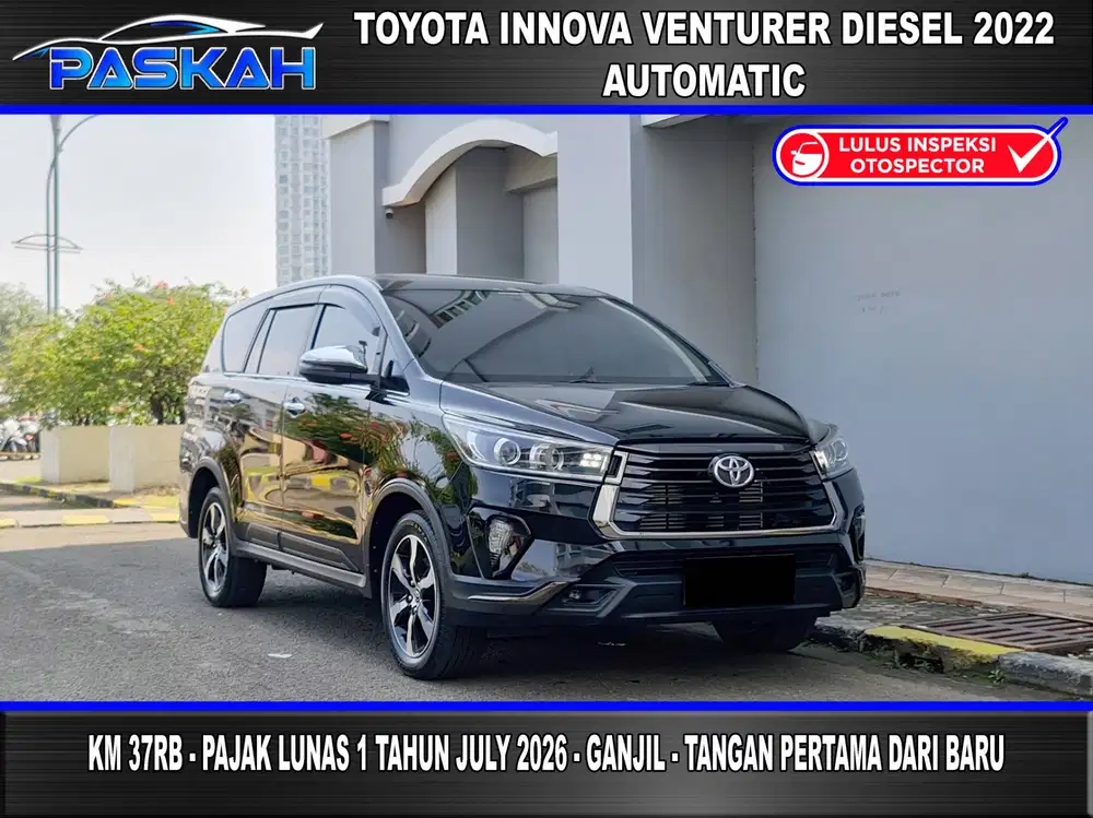 Km=37k Bunga=4,5% PAJAK=JULI GANJIL  innova Venturer diesel 2022 solar