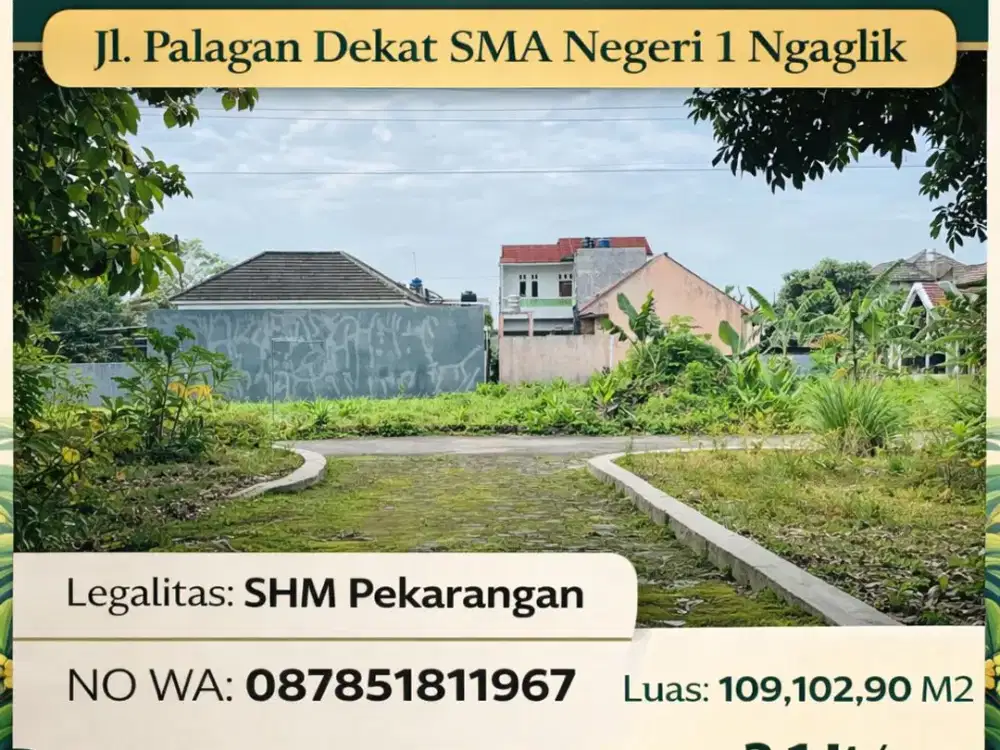 Tanah Pekarangan Jl. Palagan km 11
