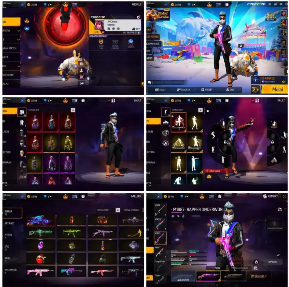 Jual akun ff aman dan amanah