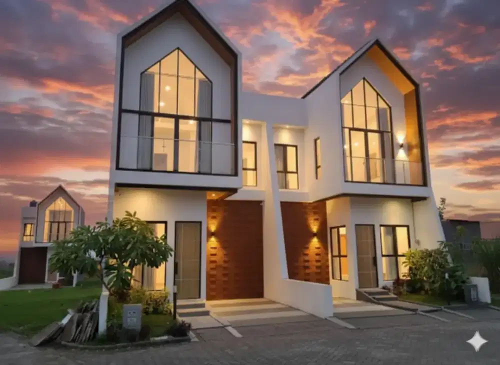 Dijual Villa view pegunungan antara kota Malang & Batu Full Furnished