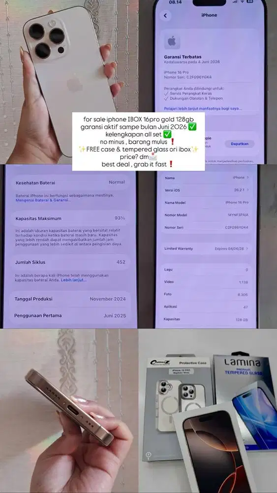 IPHONE IBOX 16PRO 128GB