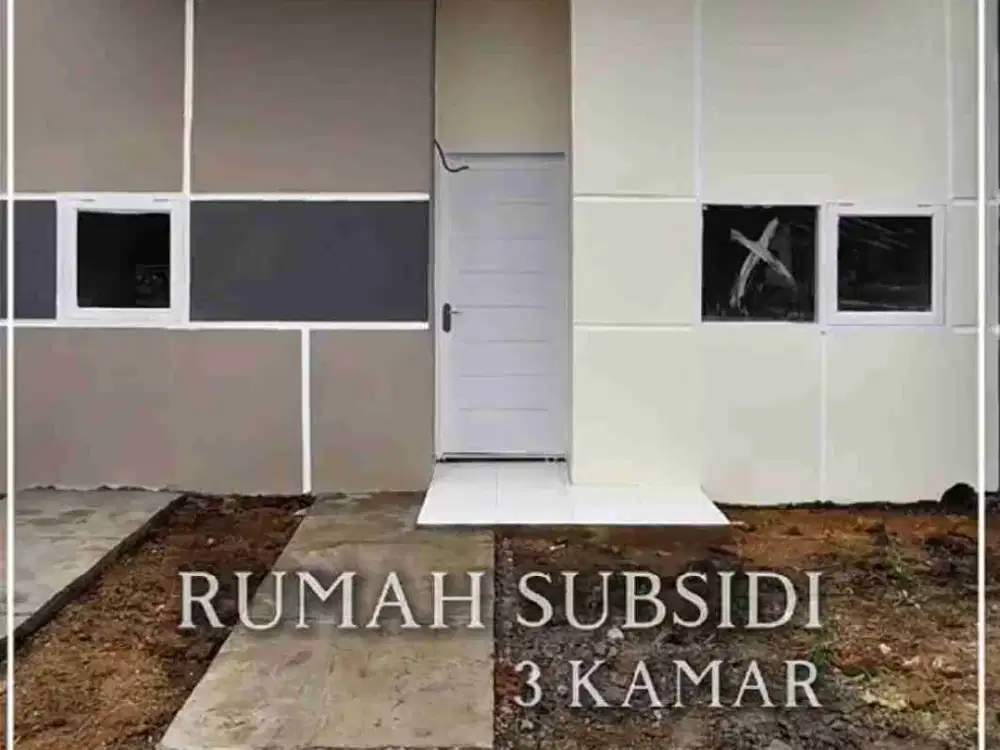DIJUAL RUMAH SUBSIDI 3 KAMAR TIDUR DEPAN BANDARA LAMA MASUK