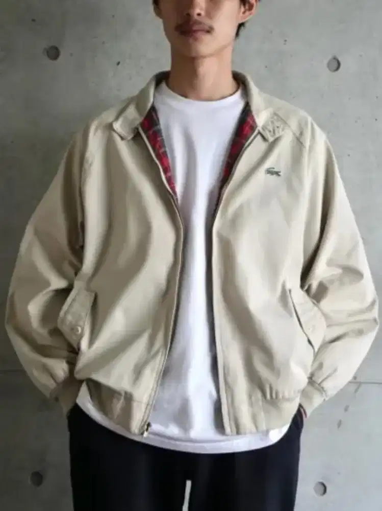 Jaket Harrington Lacoste Beige colour Size No.4