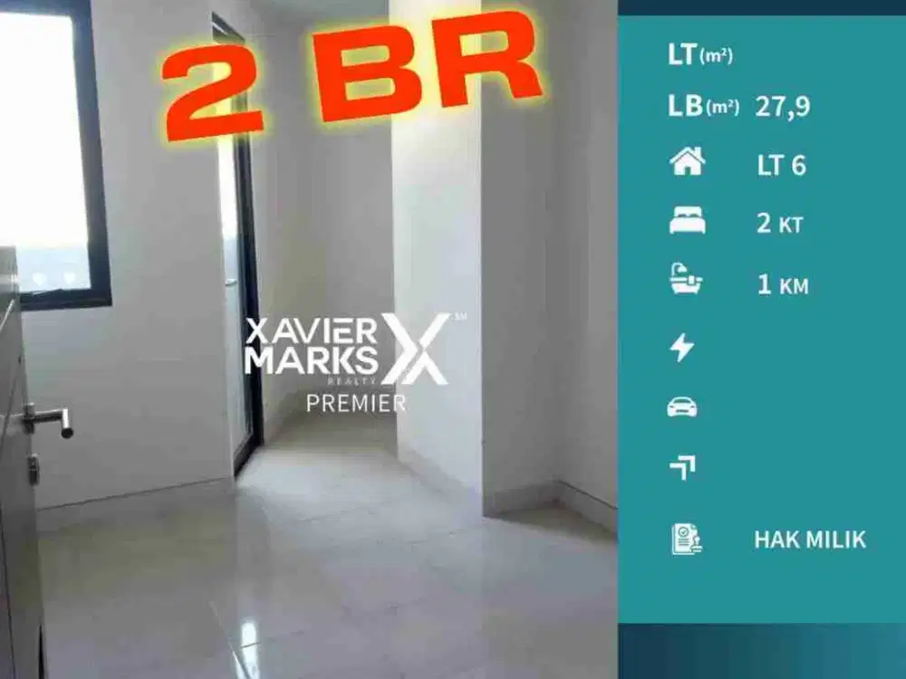 DIJUAL MURAH APARTEMEN BEGAWAN 2BR BARU GRESS, TLOGOMAS MALANG