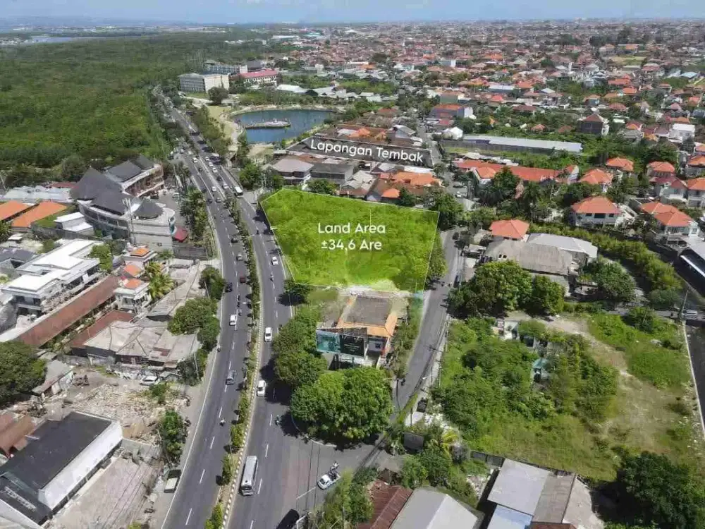 di sewakan tanah jl by pass sanur / jl utama danau Tempe 34 are