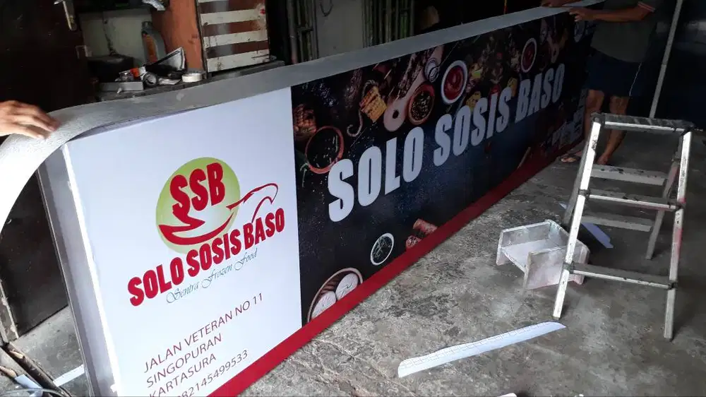 Bikin neon box - huruf timbul - neon flex - papan nama - sticker kaca