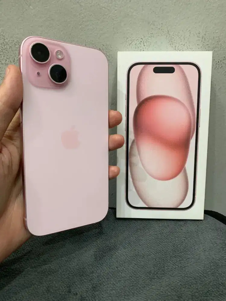 iPhone 15 128gb iBox Pink, Fullset Original, Mulus, Nominus, Siap Pake