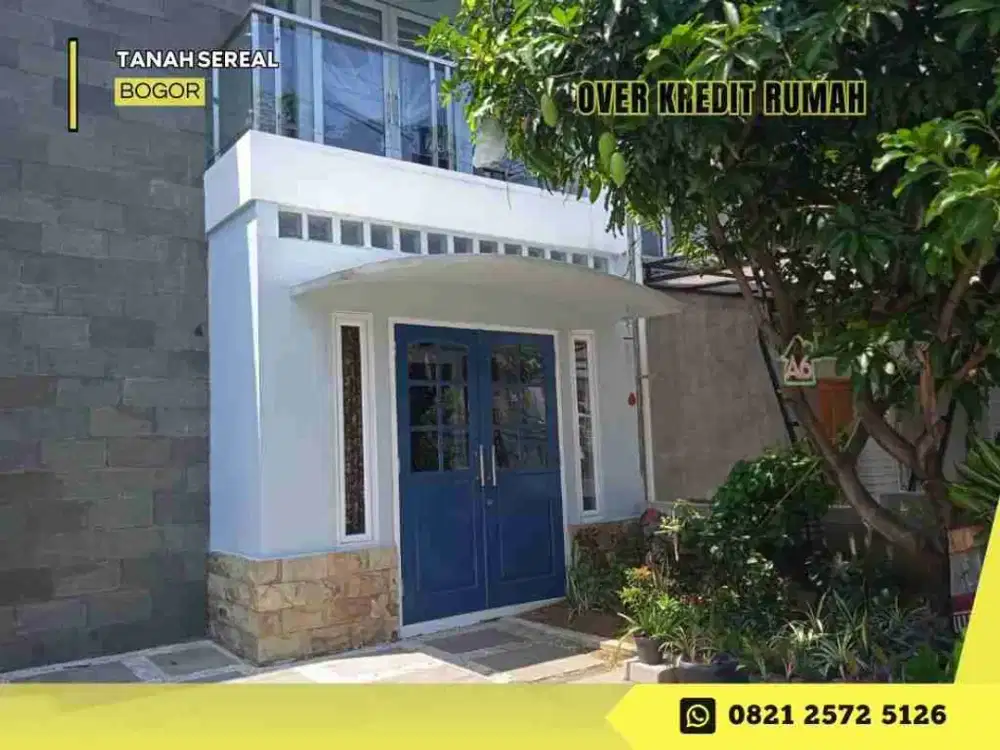 Over Kredit rmh 2lantai 98JT dkt Stasiun KA di Perum Bogor Modern Residence