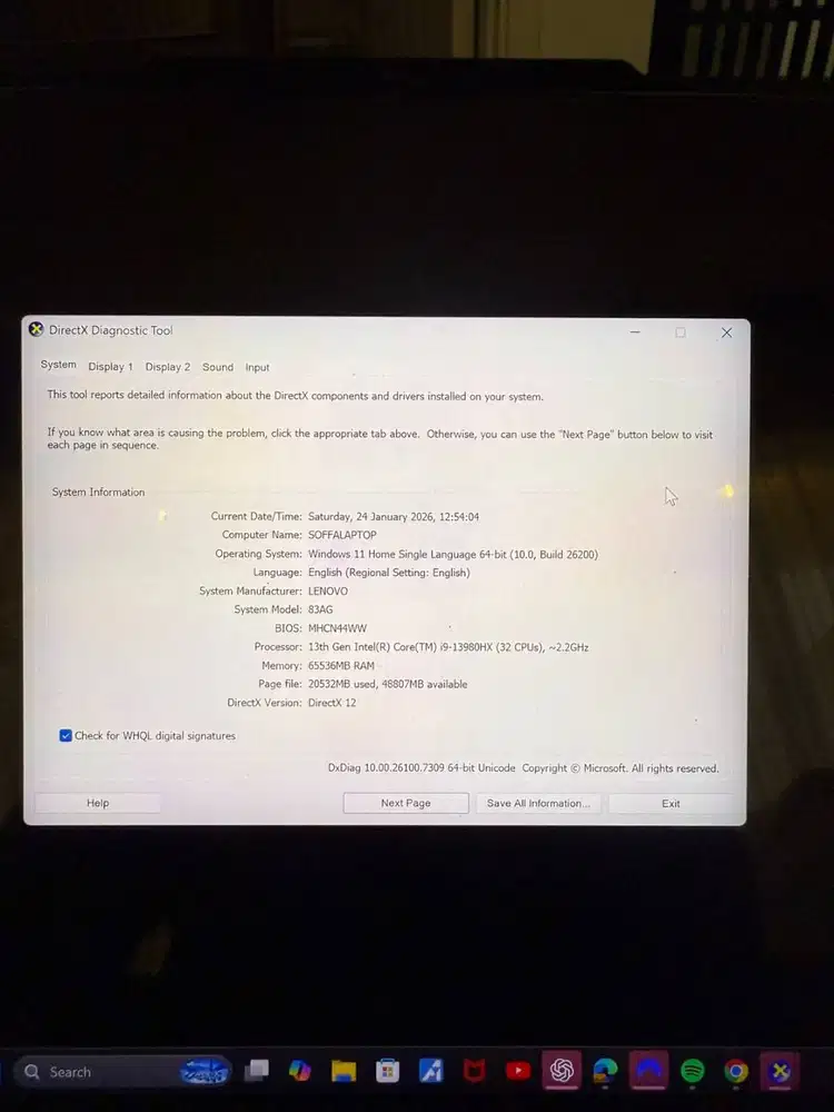 Lenovo Legion 9i  Gaming Laptop