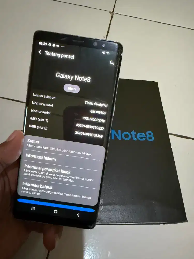 Samsung Note 8 Ram 6/64 Resmi