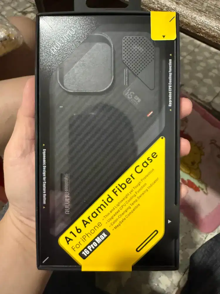 Case 16 pro Max Alumu Aramid Fiber Carbon Magsafe cooling antischock