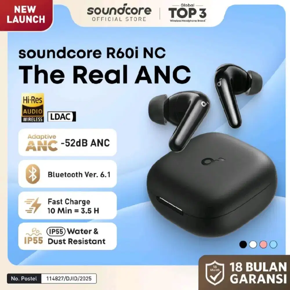 New Launch TWS True Wireless Earbuds Soundcore by Anker R6oi NC