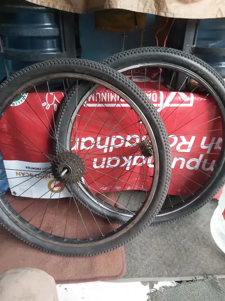 Wheelset + ban luar Kenda uk 26