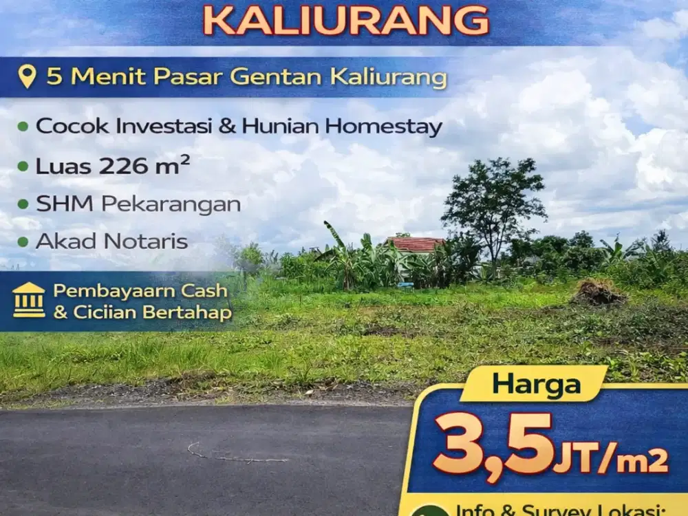 Tanah Jogja Siap Balik Nama 800 Meter Jl Plumbon Rejodani