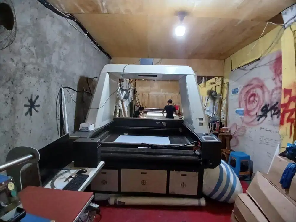 Mesin Laser Cutting 2 Kepala Mainboard Baru Sudah Kamera