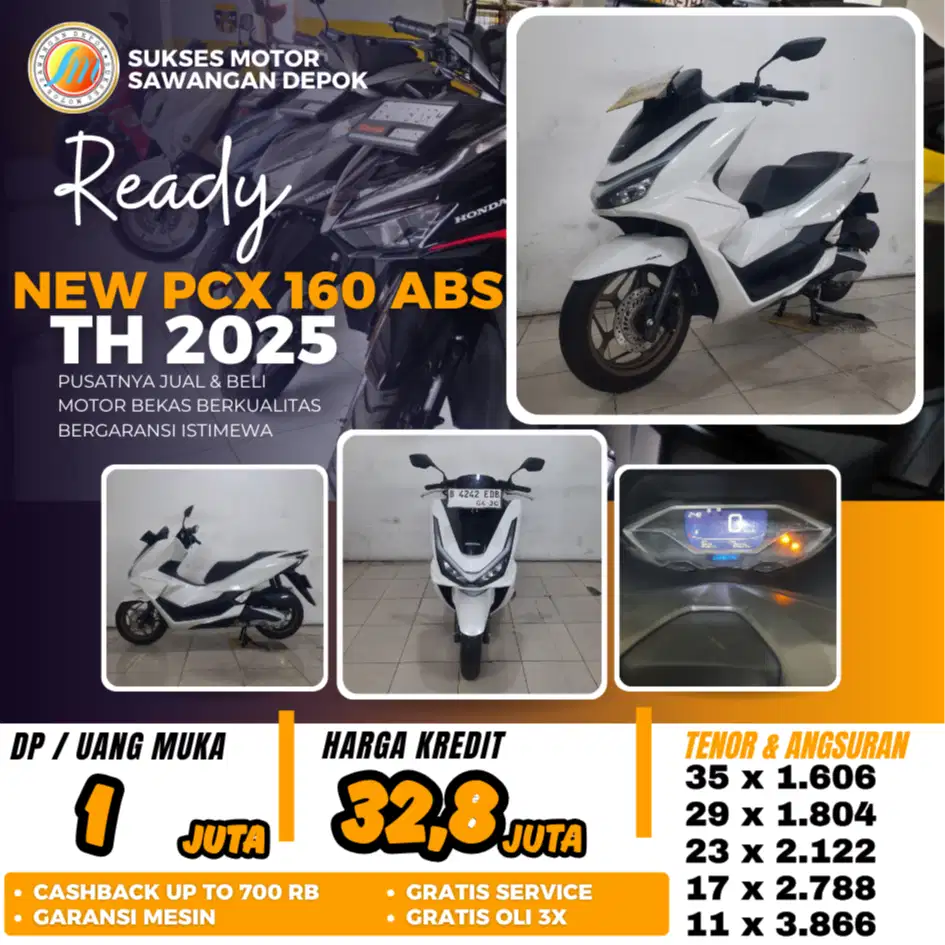 MULUS ISTIMEWA HONDA NEW PCX 160 ABS TH 2025 BISA KREDIT BERGARANSI
