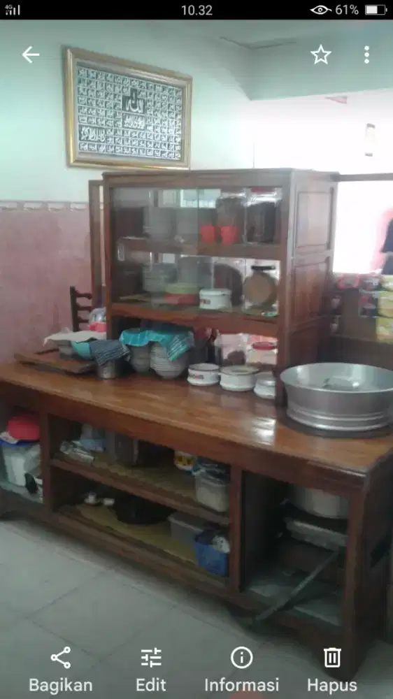 Rombong bahan Kayu Jati