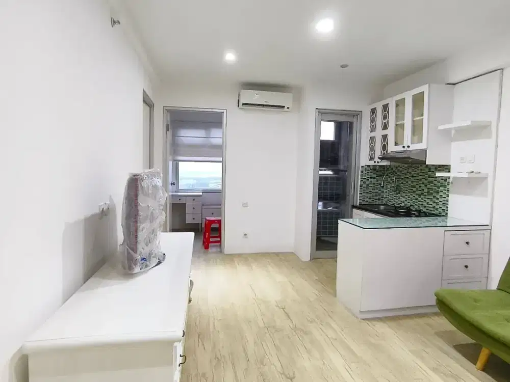 Green Bay Pluit 2BR Hook Full Furnish Interior Rapi – Jalan Kaki ke Baywalk Mall & Akses Tol