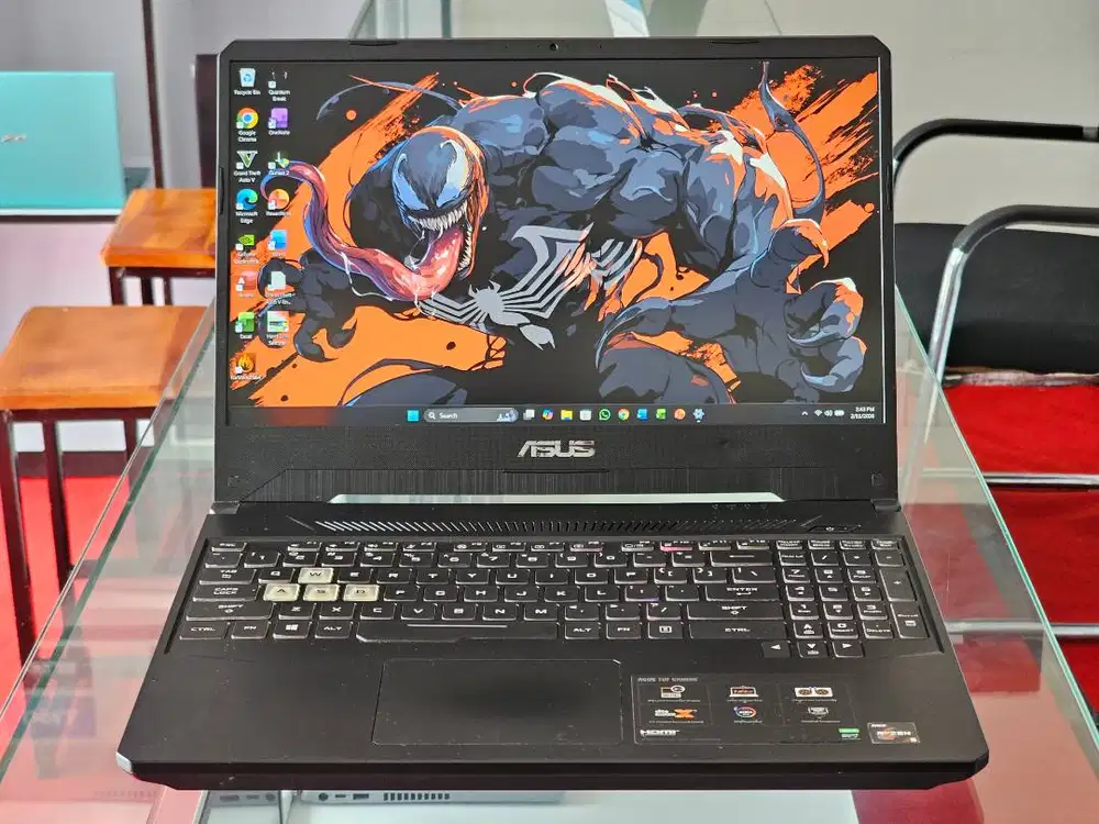 ASUS TUF FX505DT AMD Ryzen 5 3550H Ram 8 GB SSD 256 GB HDD 1 TB Nvidia