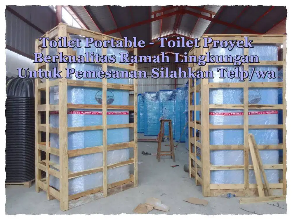 Toilet Portable,  Toilet Outdoor, WC Portable,Praktis Mudah Dipindahka