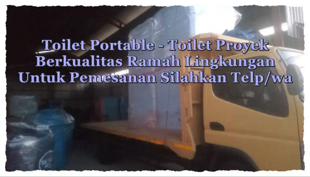 STOK Toilet Portable, Jongkok, Toilet Outdoor, WC Portable Praktis Mud