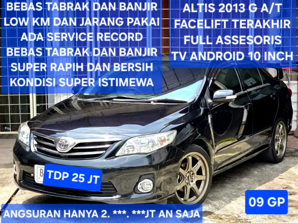 Toyota Corolla Altis 2013 G AT Automatic Facelift Model 2012 V 2011 J