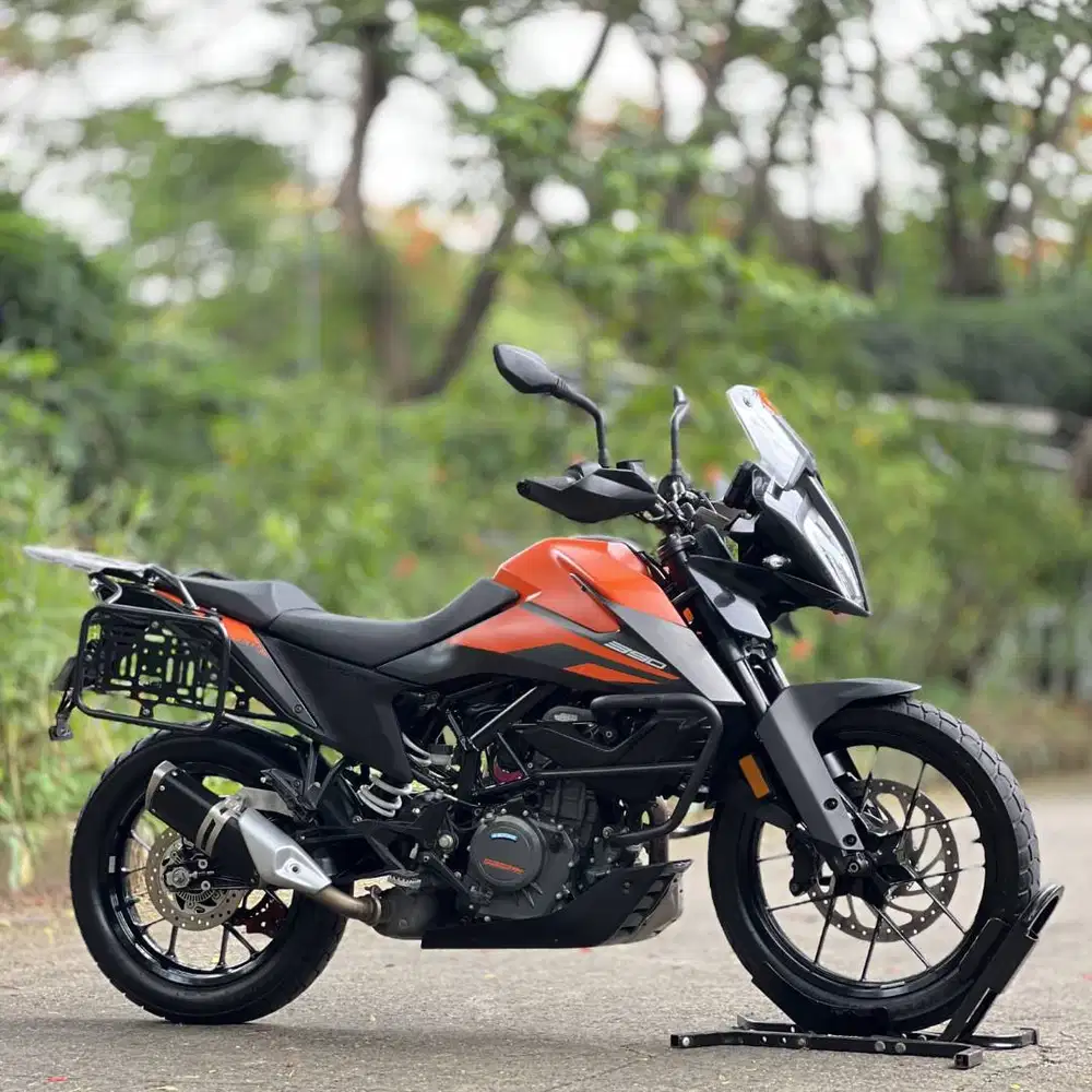 KTM DUKE 390 ABS ADVENTURE 2022 ORANGE KM LOW PAJAK ON SIAP TOURING