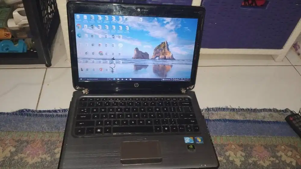 Dijual Kaptop merk HP Pavilion dm3-1129TX Intel core duo Windows7